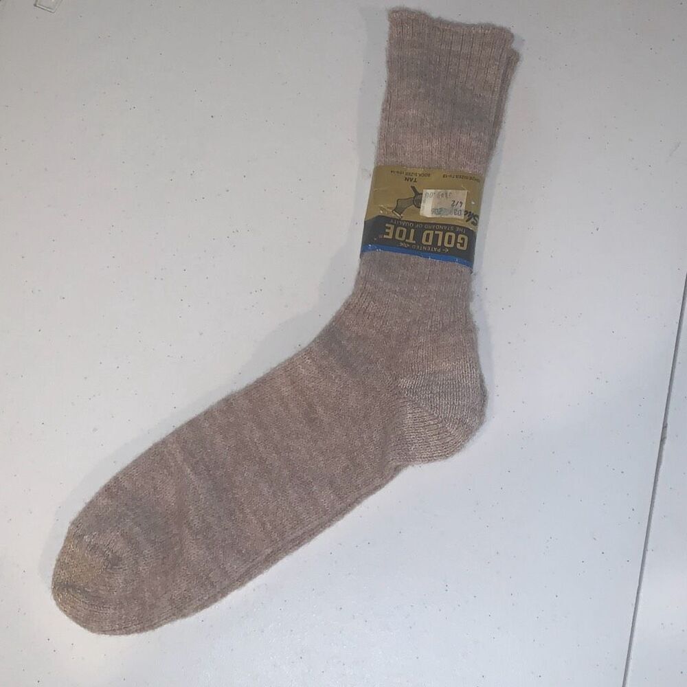 NWT Vintage Tan Gold Toe Women’s Ribbed Socks‎ 7.5-13